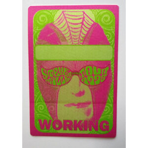 Steve Miller Band Backstage Pass Original 1995 Rock Music Concert Groovy Art